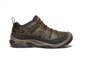 Keen Circadia Waterproof Hiking Shoes Men's US Size 9.5 Black Olive/Potters Clay - Picture 1 of 6