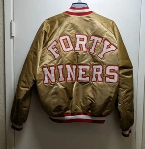 Vintage Kreide Linie San Francisco 49ers Starter Style Spellout Jacke XXXL-T - Bild 1 von 9