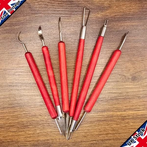 6 x Clay Sculpting Shaper Modelling Tools Set for Carving Wax Pottery & Polymers - Picture 1 of 5