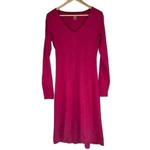 Horny Toad pink Bellflower Dress WOMEN’S SIZE SMALL long sleeve - Picture 1 of 7