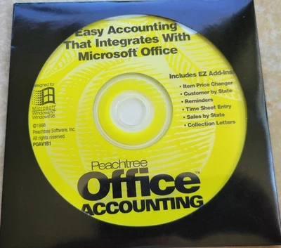 Vintage CD - Peachtree Office Accounting Software - Image 1 of 3