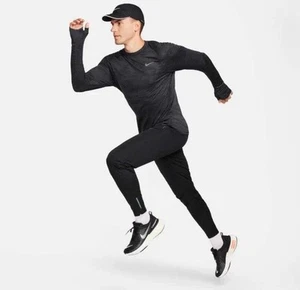 Nike Therma-FIT ADV Elite Running Division Long Sleeve Top Black Various Sizes - Picture 1 of 14