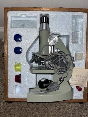 Tasco Vintage 1200x Microscope - Image 1 of 4