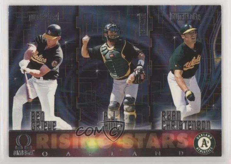 1998 Pacific Omega Rising Stars Ben Grieve AJ Hinch Ryan Christenson Rookie RC - Image 1 of 2