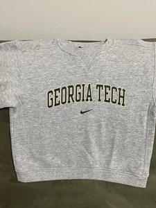 Nike Georgia Tech GT Yellow Jackets Boys Size 7 Sweatshirt Pre-owned - Picture 1 of 4