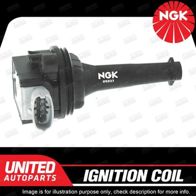 1Pc NGK Ignition Coil for Volvo C30 C70 S60 V50 V70 2.4L 2.5L 5Cyl T5 2003-2018 - image 1 of 3