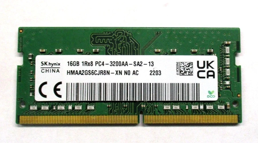 SK Hynix 16GB 1Rx8 PC4-3200AA DDR4 SODIMM Laptop Memory Ram | eBay
