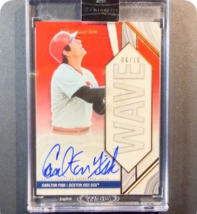 2022 Topps Luminaries Carlton Fisk Auto Red /10 Home Run Kings Autographs HOF - Picture 1 of 2