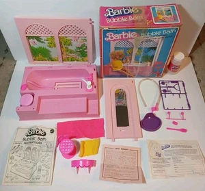 1981 Vintage Barbie Schaumbad Spielset Handbrause funktioniert Mattel #5280 mit Box - Bild 1 von 23