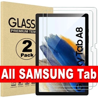 Screen Protector For Samsung Galaxy Tab A9/A9+/A8/S9FE Pack of 2 Tempered Glass - Image 1 of 4