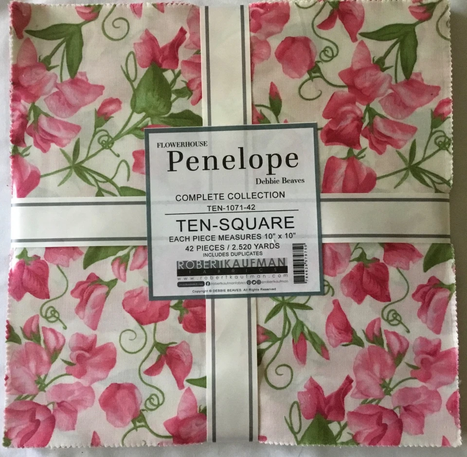 Robert Kaufman RARE Penelope layer cake 42-10" FREE SHIPPING - Image 1 of 1