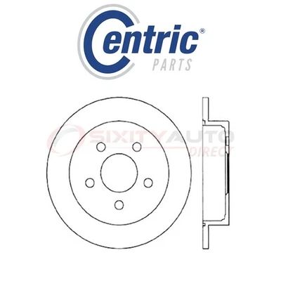 Centric Drilled Slotted Disc Brake Rotor for 2004-2005 Buick Century 3.1L V6 dt Foto 1 de 4