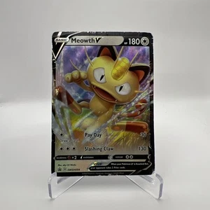 Meowth V SWSH004 Sword & Shield Promo Pokémon Pokemon Card English 2020 - Picture 1 of 2