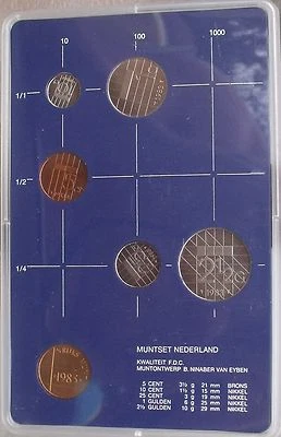 GEM UNCIRCULATED NETHERLANDS MINT ISSUED 1983 6 PIECE SET~SCARCE~FREE SHIPPING~ - Image 1 of 2