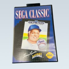 Tommy Lasorda Baseball (Sega Genesis) Video Game Cartridge, Manual, and Case