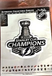 2020 TAMPA BAY LIGHTNING CHAMPIONS PATCH NHL JERSEY STYLE STANLEY CUP FINAL SCF - Picture 1 of 2