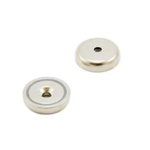Imán en olla de neodimio N42 - 32 mm de diámetro x 8 mm de espesor x 5 mm avellanador - 44 kg de tracción - Imagen 1 de 1