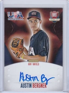 2014 USA Baseball Box Set 18U National Team Signatures /499 Austin Bergner Auto - Picture 1 of 1