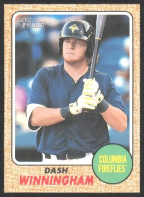 2017 Topps Heritage Minor League Edition Dash Winningham #122 - Image 1 of 2