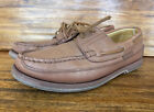 Mens Mephisto “Hurrikan” Tan Leather 2-Eye Lace Up Boat Shoes Size 8 Made France