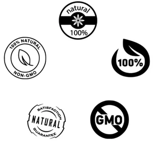 Organic Food Vinyl Decal Sticker Car Window Refrigerator NO GMO 100% Natural Art - Imagen 1 de 9
