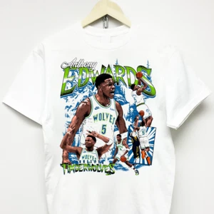 ANTHONY EDWARDS T-SHIRT vintage rap tee streetwear hip hop graphic merch 90s y2k - Picture 1 of 3
