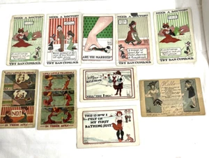 Lot of 10 Antique Signed Walter Wellman Comic Postcards 1906 - 1909 - Picture 1 of 7