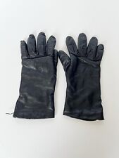 Antonella Ferrante Soft Black Leather Gloves With 100% Fine Wool Lining, Sz 7