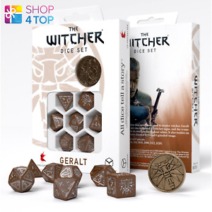 The Witcher Dadi Set Geralt Roachs Amico RPG Giocare Giochi Q-Workshop Nuovo