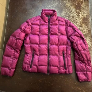 Eddie Bauer Womens First Ascent 800 Fill Goose Down Jacket Med Plum/Purple NICE! - Picture 1 of 12