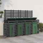 Mülltonnenbox für 4 Tonnen Massivholz Kiefer vidaXL