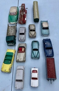 14 Antique Toys Dinky Toys + JOUEF + Norev + Minialuxe + Solido - Picture 1 of 24