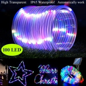 Solar LED Power Fairy String Lights Waterproof Starry Decor Party Garden Outdoor - Picture 1 of 32