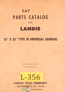 Piezas de molienda universal manual Landis 10"" x 20"" 1R - Imagen 1 de 4