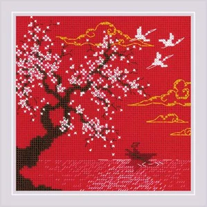 Riolis Counted Cross Stitch Kit Under Heaven. Lake R2079 - Picture 1 of 4