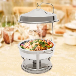 Set piatti sfregamento buffet in acciaio inox 9L scaldapiatti buffet per feste ristoranti - Foto 1 di 19
