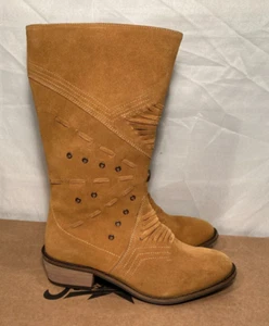 Joe Browns Brick Lane Midi Brown Suede Western Boots UK 5 / EU 38 rrp £85 - Picture 1 of 15