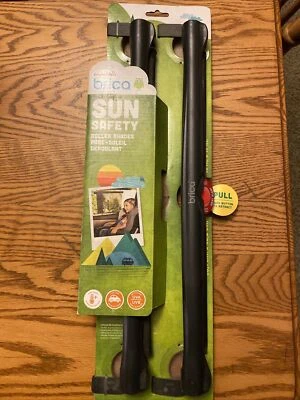 Munchkin Brica Block Sun Safety Roller Shades Hot Kids Car Window Roller 2 pack  - Image 1 of 4
