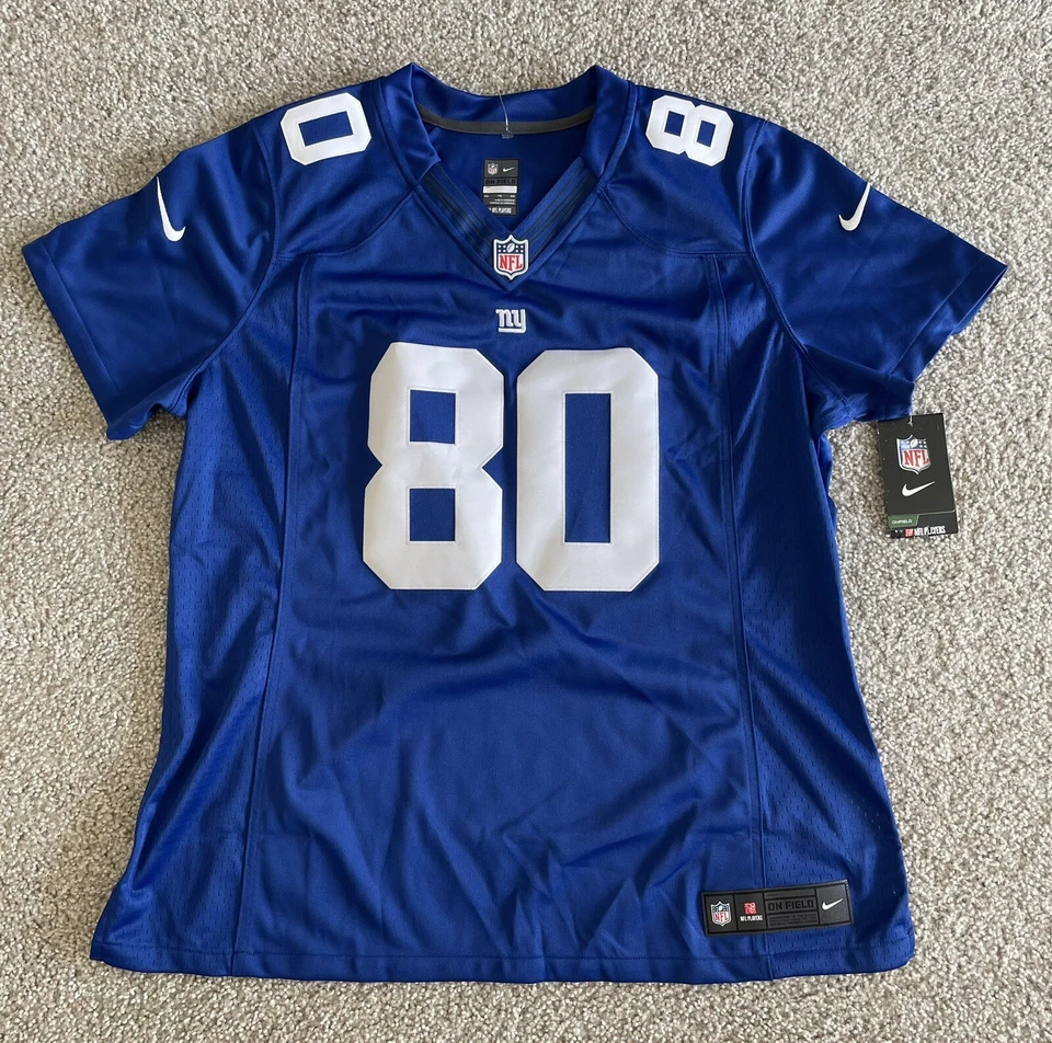 Nueva Camiseta Nike On Field Victor Cruz #80 NY Giants NFL Auténtica Azul Para Mujer XXL Foto 1 de 4