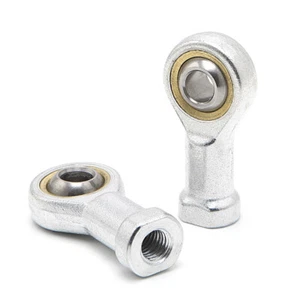 2 Pcs 8mm Internal Female Metric Thread Rod End Ball Joint Bearing SI8T/K PHSA8 - Picture 1 of 8