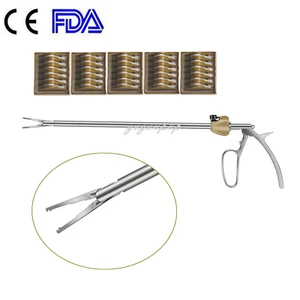 10 x 330 mm  Clip Applier & 5 Packs Surgical Clips XL Size - Picture 1 of 6