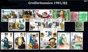 Großbritannien 1981/82 Lot, gestempelte Marken, siehe Bild +Beschreibung(E837) - Bild 1 von 1