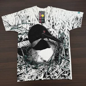 New - VTG 90s 1994 Sunburst Sportswear Duck All Over Print Shirt XL - Nature - Picture 1 of 10