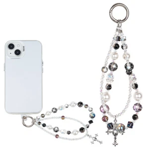 Cell Phone Pendant Strap Beaded Phone Case Chain Keychain Backpack Accessories - Picture 1 of 9
