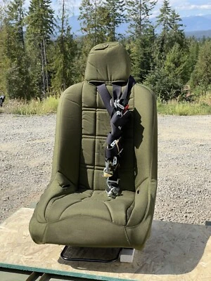 COMMANDER JUMP SEAT w/ GUNNER RESTRAINT & BASE FMTV HMMWV M998 LMTV - Image 1 of 2