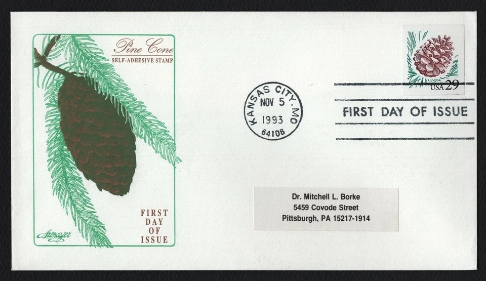 #2491 29c Pine Cone, Artmaster FDC **ANY 5=FREE SHIPPING** - Image 1 of 1