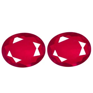 3.20Ct MATCHING PAIR ! STUNNING FIRE NATURAL RED MEXICAN FIRE OPAL - Picture 1 of 6