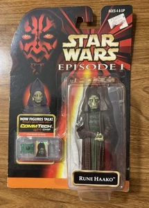 Hasbro Star Wars Episode 1 Rune Haako Comm Tech 3.5" Action Figure - Picture 1 of 2