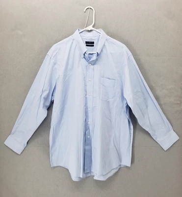 Club Room Shirt Mens XL Light Blue Button Down Long Sleeve Easy Care Cotton - Image 1 of 4