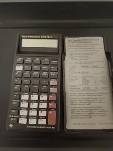 Texas Instruments BA II PLUS Business Financial Calculator Cover Tested Works! - Picture 1 of 3